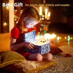 Cute DoDo Duck LED Night Light Touch-Sensitive Rechargeable Silicone Bedside Lamp for Nursery Bedroom