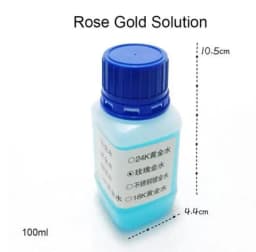 Professional Jewelry Electroplating Solution Kit Gold Silver Rose Plating Formula Fluid System Rhodium plating water