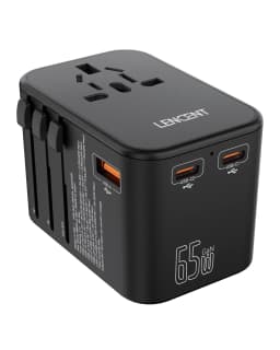 LENCENT 65W/45W/30W GaN Universal Travel Adapter with USB-A and Type C Fast Charging Power Adapter EU/UK/USA/AUS Plug for Travel