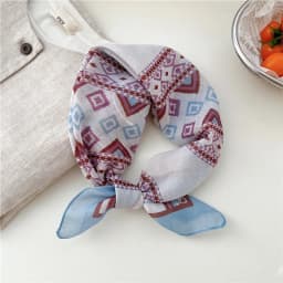 56cm Print Geometric Pattern Headscarf Scarf Square Scarves Kerchief Neckerchief Bandanas Neck Wraps Hair Ribbon Band Headband