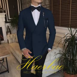 Ivory Men Wedding Tuxedos Suit Blazer Double Breasted Groom Suits For Men 2 Piece Party Best Man Jacket Pant Custom Made