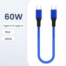 Short 30cm Type C to USB C Cable Fast Charging For Iphone15 Xiaomi Samsung Huawei Power BanK 25cm USB To Type C/USB C Data Cable