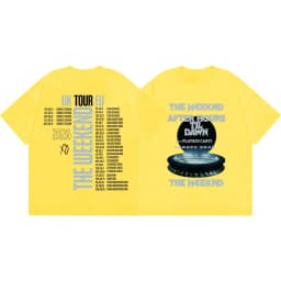 The Weeknd After Hours Til Dawn Tour 2026 Merch T Shirts Fashion Hip Hop Short Sleeve T-shirts Men Women Casual Cotton T-shirt