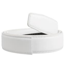 Men's Belt Accessories White Replacement Belt 3.5cm without buckle Ratchet Leather Belt High-end luxury belt for men