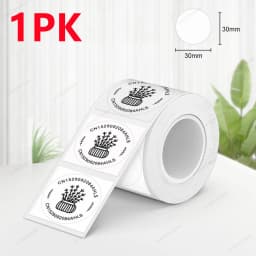 X2 Label Paper Roll Adhesive Label Sticker Tape 40*30mm 50*30mm Compatible Marklife P50 Phomemo M110 M220 200 E210 Label Printer