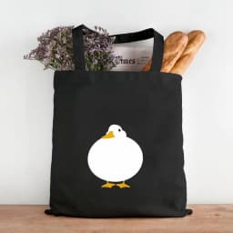 Funny Honk Untitled Goose Game Frog Pingu Duck Cute Cartoon Girl Women Canvas Shoulder Shopping Book Cotton Handbag Eco Tote Bag