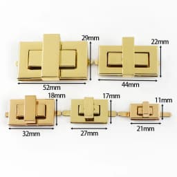 2Pcs Deepeel Metal Lock Buckle Bag Turn Twist Locks Clasp Handbag Purse Decoration Closure Buckles Bags Latch DIY Accessories
