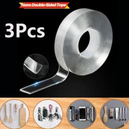 1/2/3/5m Nano Tape 1-5Pcs Super Strong Double Sided Adhesive Tape Non-slip Waterproof Transparent Tape For Bathroom Kitchen