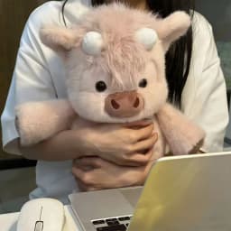 42cm Adorable Highland Cattle Plush Toy Huggable Running Cow Stuffed Animal Made with Premium Soft Fabric, Soothing Companion