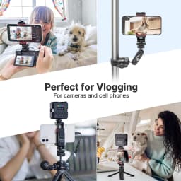 Ulanzi ST-06S Universal 360° Mobile Phone Clip Holder for 1/4 Screw Tripod Mount Adapter For Samsung iPhone Xiaomi Cellphone