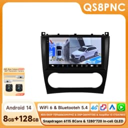 9" Hizpo 2Din Android Auto Car Radio for Mercedes Benz C-Class CLK W203 W209 S203 A209 W168 GPS DSP 4G CarPlay Snapdragon 6115