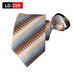 Hot Sell Style 8CM Zipper Tie Men Bridegroom Wedding Necktie Lazy Pre-tied Ties Striped Zipper Necktie For Men Women Wholesale