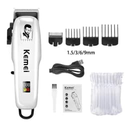 Kemei KM-PG809A KM-PG232 LCD USB Charging Hair Clipper Adjustable Professional Cutting Machine KM-3382 Shaver Trimmer For Men
