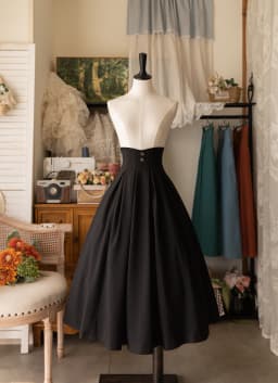 Original Design Elegant Classical Spring and Autumn All-Match High Waisted Ankle-length Skirt Women's Fashion Long Skirts