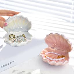 Seashell Jewelry Tray Key Holder Ring Dish Necklace Storage Display ganizer Shell Bowl Trinket Box wedding Seashell gift Boxes
