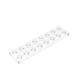Gobricks GDS-699 Technical, Plate 2 x 8 with 7 Holes compatible with lego 3738 pieces of children's toys Building Blocks