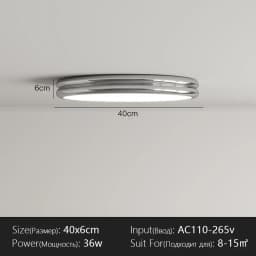 Modern Flat Ceiling Light Chandelier for Living Dining Room Bedroom Down Lighting