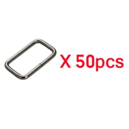 10-50pcs Rectangle Metal Buckles 13-38mm O Ring Webbing Belt Leather Rings Clasp Handbag Strap Clip Adjuster Hook Accessories