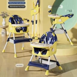 Babyfond Children's Dining Chair Multifunctional Variable Rocking Horse Baby Seat Foldable Recumbable Infant Dining Table
