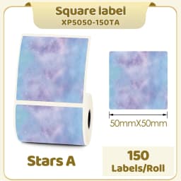 M110 M200 M221 2' Color Circle Thermal Sticker Label Self-Adhesive Round Direct Sticker Label for DIY Logo Design QR Code 1 Roll