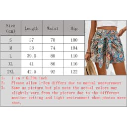 2026 Summer New Boho Paisley Print Wrap Skort High Waist Tie Front Scarf Hem Casual Beach Shorts for Woman Clothes