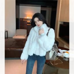 Women's Fur Integrated Jacket New Autumn Winter Short Imitation Mink Fur Coat Versatile Velvet Tops Female Outerwear Clothes