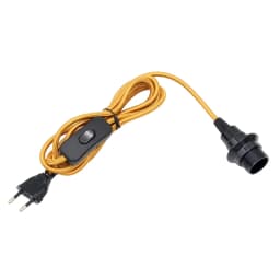 AC 220V European Plug Power Cords Fabric Braided Cable With Switch E14 Screw Bulb Lamp Holder for DIY Hanging Light Table Lamp
