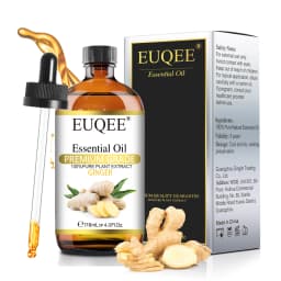 EUQEE 118ML Lavender Jasmine Eucalyptus Vanilla Peppermint Essential Oils with Glass Dropper|Aromatherapy, Humidifier,DIY Soap