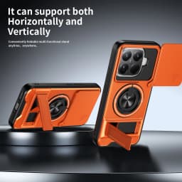 Lens Slide Cover For Xiaomi 15T Pro Redmi A5 13C Poco M7 Plus C65 C71 X5 Pro Ring Stand Built-in Magnetic Car Mount Case