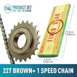 1pc 16T 18T 20T 22T 24T Single Speed Bike Freewheel Compatible With Threaded Freehub Replacement Bike Parts Bicycle Accessories