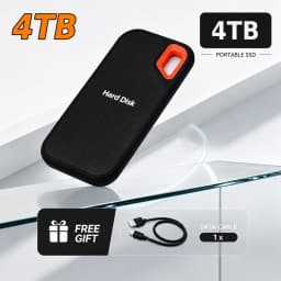 2TB External Hard Drive Portable SSD High Speed Hard Disk Solid State Drive USB-C Original Storage Device for Laptop/Phone/Mac