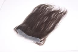 Unisex Tape-On Toupee - Straight Human Hair V-Shape Hairline PU Thin Biological Base Replacement (2x16cm 13inch)