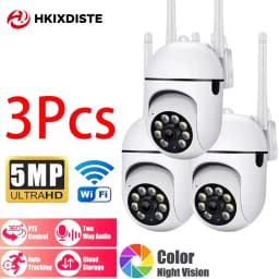 MIni 5MP Wifi Camera Indoor 360 PTZ Pet Baby Monitor IR Night Vision Ai Detect P2P Surveillance IP Cameras With Cam720 APP