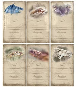 1Pack Vintage Medieval Wizards and Dragons Sticker DIY Craft Scrapbooking Album Junk Journal Decorative Stickers