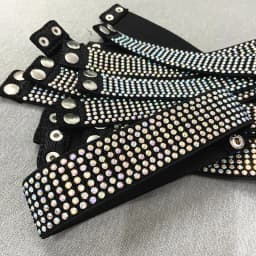 Calaran Latin Dance Standard Black Waist Belt 4cm Diamond Waist Chain Versatile Latin Dance Skirt Belt Elegant Women's Fashion