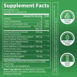 BEWORTHS Natural Soursop Graviola Extract Drop Support Immunity and Digestive Health,Detox & Cleansing Gluten-Free SUGAR FREE