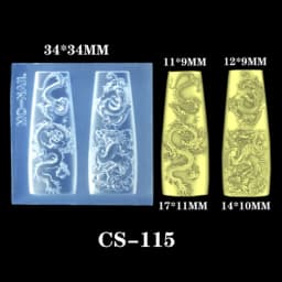 DIY Dragon Sticker Mold Creative Nails Art Mould Decorations for Manicurist