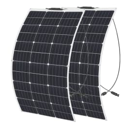 Solar Panel Complete Kit 12V 100W 200W 24V Flexible Photovoltaic 100W Controller Power for Battery Boat Rv Home Camper Camping