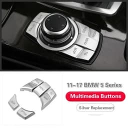 Original Car Multimedia Buttons Cover IDrive Stickers For BMW 1 2 3 5 7 Series X1 X3 F25 X5 F15 X6 16 F30 F10 F07 E90 F11