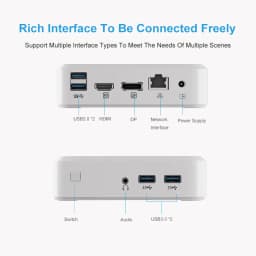 GenMachine 2025 New Mini PC Light AMD Ryzen 7 3750H CPU 4Cores 8Threads 2.3GHz-4.0GHz Windows 11 DDR4 M.2 2280 Ram Gaming PC