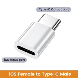 USB Type C to Lightning Adapter High Speed Data Transfer Fast Charging Lightning Female to USB C Male Converter For iPhone 15 16