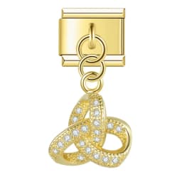 Hapiship Bracelet Daisy Animal Bowknot Crown Moon Dazzling CZ Italian Charm Links Fit 9mm Bracelet Jewelry DIY Making DJ611