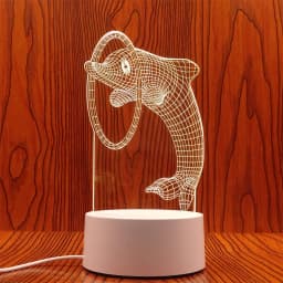 3D LED Lamp Creative 3D LED Night Lights Novelty Illusion Night Lamp 3D Illusion Table Lamp For Home Christmas Decorative Light