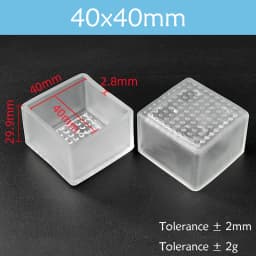 Transparent Rectangle 15-40mm Round 10-76mm Oval Chair Leg Caps Clear PVC Non-Slip Furniture Table Cover Feet Sock Protector Pad
