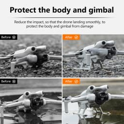 STARTRC Landing Gear for Dji Mini 4 Pro Drone Accessories Foldable Extended Landing Legs Kit