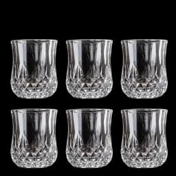 6Pcs Whiskey Glass Cup Rum Liqueur Mini Shot Glass Creative Diamond Shaped Vintage Relief Cup Household Party Bar Drinking Tools