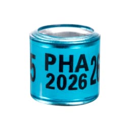 PHA 2026/2027 Pigeon Foot Ring ID 8mm With Numbers Aluminum Plastic Racing Pigeon Outdoor Training Marking Ring 60 Pcs