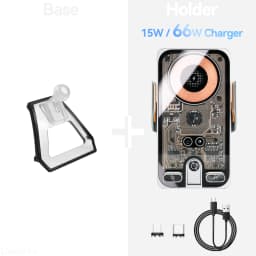 For BMW 5 Series G30 2017 2018 2019 2020-2023 Car Phone Holder Wireless Charger Phone Auto-Clamping Strong Magnetic Holder Base