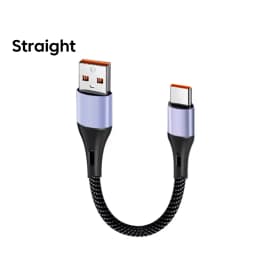 15CM/30CM Short Elbow USB C Cable 66W USB A To Type C Fast Charging Cable for iphone 15 16 Huawei Samsung Xiaomi Power Bank Cord