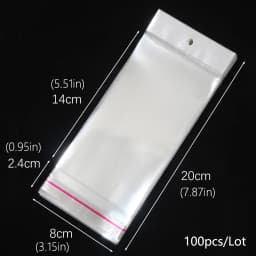 OPP self sealing transparent plastic bag, cellophane, self-adhesive packaging, jewelry, candy, cookies, gift packaging bag